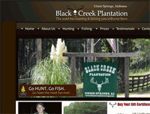 Tablet Screenshot of blackcreekhunting.com